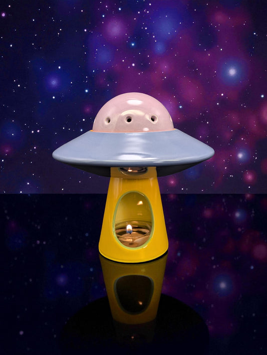 UFO Tea Light Wax Warmer: Purples